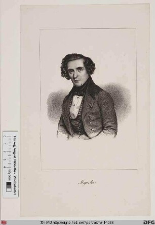 Bildnis Giacomo Meyerbeer (eig. Jacob Liebmann Meyer Beer)