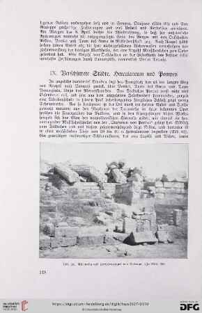 IX. Verschüttete Städte, Herculaneum und Pompeji