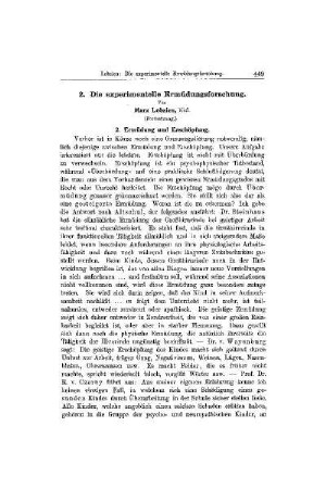 Die experimentelle Ermüdungsforschung : (Fortsetzung)