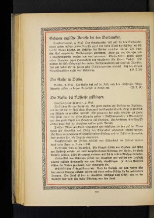 Schwere englische Verluste bei den Dardanellen.