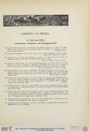 Arbeiten aus Metall (Nr. 498-682a)