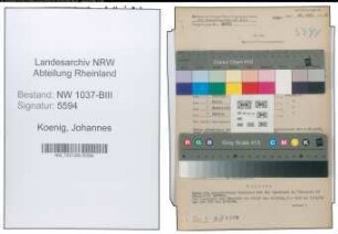 Entnazifizierung Johannes Koenig , geb. 02.08.1900 (Sachbearbeiter)