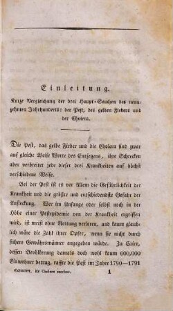 Die Cholera morbus, ihre Verbreitung, ihre Zufälle, die versuchten Heilmethoden, ihre Eigenthümlichkeiten und die im Großen dagegen anzuwendenden Mittel : Mit der Charte ihres Verbreitungsbezirks