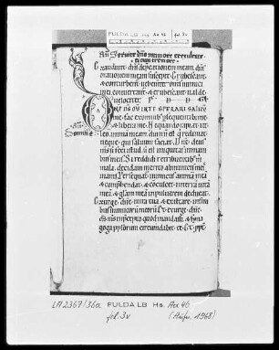 Psalterium cum Canticis — Initiale D, Folio 3verso