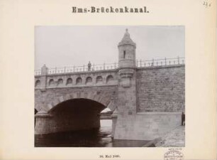 Dortmund-Ems-Kanal Kanalbrücke über die Ems: Teilansicht