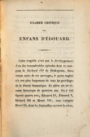 Théâtre de C. Delavigne, 4. Les enfants d'Edouard. - 281 S.