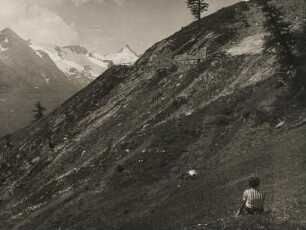 Österreich. Großglockner-Hochalpenstraße. Blick vom Parkplatz Palik zum Großglockner
