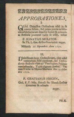 Approbationes