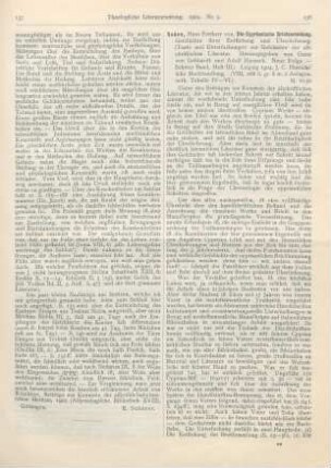 138-139 [Rezension] Soden, Hans Freiherr von, Die Cyprianische Briefsammlung