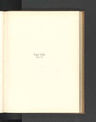Tafel XIII. (Tafel IV.)