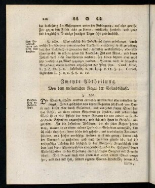210-231, Zweyte Abtheilung.