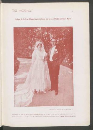 En lace de la Srta. Eliana Guerrero Cood con el Sr. Alfredo del Solar Morel - [Fotografía]