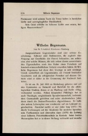 Wilhelm Begemann.