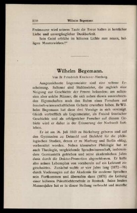 Wilhelm Begemann.