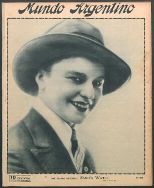 Del teatro nacional: Sarita Watle [Fotografía]