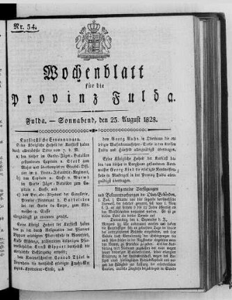 Nr. 34, Ausgabe vom 23. August 1828