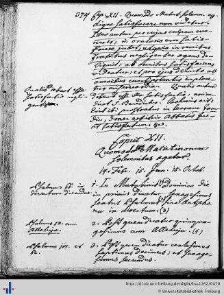 Caput XII: Quomodo Matutinorum solemnitas agatur.
