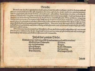 Inhalt des gantzen Buchs. Nemlich was/ vnd wievil Wehren darinnen gehandlet werden/