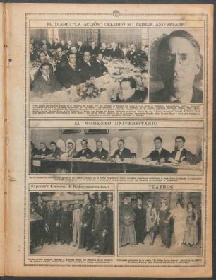 El diario "La Acción" celebró su primer aniversario