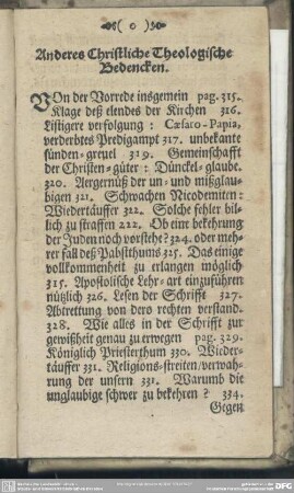 Anderes Christliche Theologische Bedencken