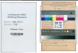 Entnazifizierung Paul Roewer , geb. 24.04.1902 (Dreher)
