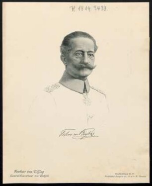 Freiherr von Bissing, General-Gouverneur von Belgien