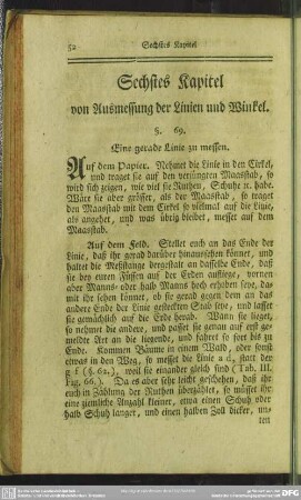 Sechstes Kapitel von Ausmessung der Linien und Winkel