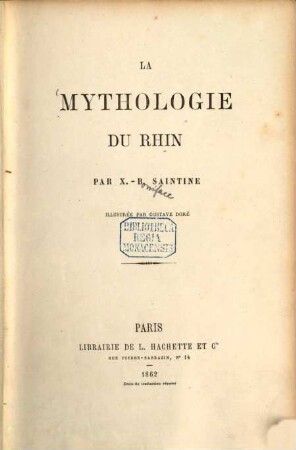 La mythologie du Rhin et les contes de la mère-grand'