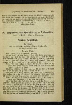 Zergliederung und Worterklärung der 5 Hauptstücke
