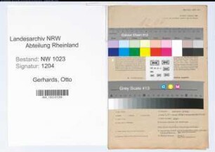 Entnazifizierung Otto Gerhards , geb. 27.06.1891 (Kassierer)