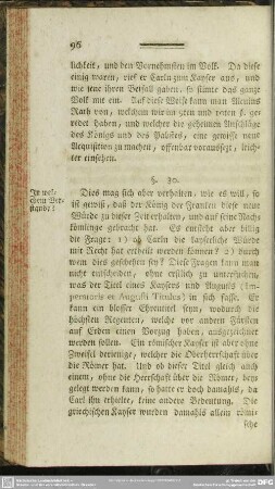 §30. In welchem Verstande?
