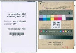 Entnazifizierung Karl Rheinlaender , geb. 13.05.1886 (Stadtamtmann)