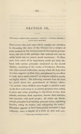 Section VII. Education ...