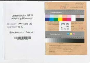 Entnazifizierung Friedrich Boeckelmann, geb. 18.11.1893 (Stadtinspektor)