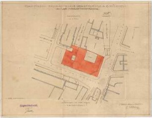 Bestelmeyer, German; München, Hofgartenstr. 3; Köglmühl - Areal, Wohn- und Geschäftshausneubau - Lageplan