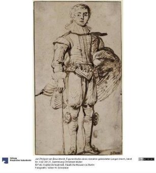Figurenstudie eines vornehm gekleideten jungen Herrn