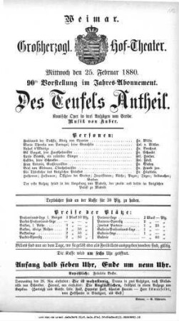 Des Teufels Antheil