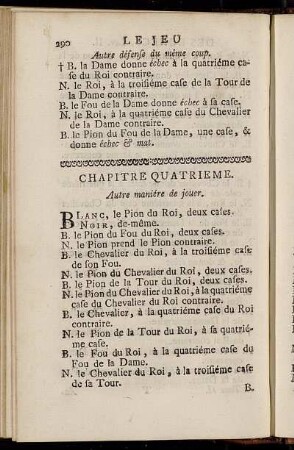 Chapitre Quatrieme