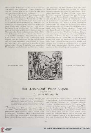 3/4: Ein Lebenslauf Franz Kuglers