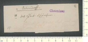 Briefsammlung von Adelbert von Chamisso und Gustav Schwab an Adelbert von Chamisso und Gustav Schwab