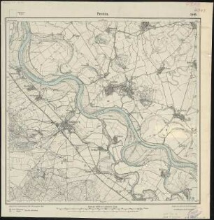Meßtischblatt 2465 : Prettin, 1904 : Prettin. - Aufn. 1902. - 1:25000. - [Berlin]: Reichsamt für Landesaufnahme, 1904. - 1 Kt.