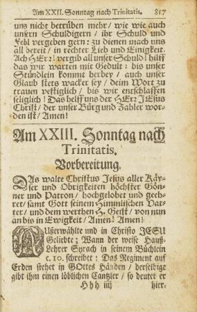 Am XXIII. Sonntag nach Trinitatis.