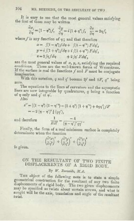 ON THE RESULTANT OF TWO FINITE DISPLACEMENTS OF A RIGID BODY.