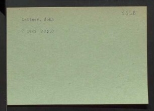 Lattner, John