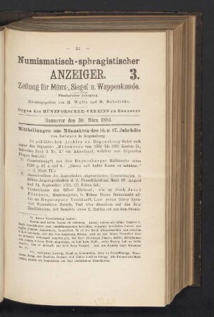 3. 30. März 1884