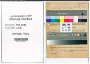 Entnazifizierung Heinz Ahlhelm , geb. 02.01.1905 (Bergarbeiter)