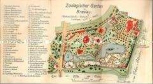 Informationsblatt über den Zoologischen Garten in Breslau