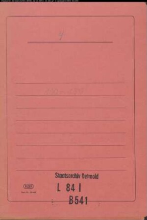 Belle, Dorfschaften u. a. Reelkirchen, Herrentrup, Tiintrup, Meinberg und Wehren gegen Landrätin von Mengersen, Reelkirchen - Huderecht