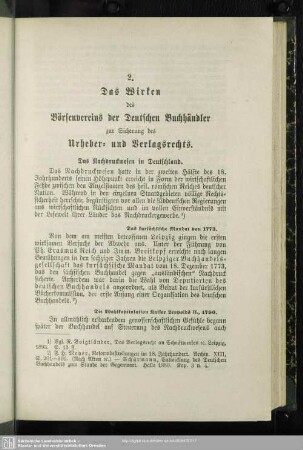 2. Das Wirken des Börsenvereins der Deutschen Buchhändler zur Sicherung des Urheber- und Verlagsrechts