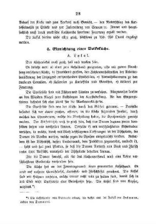 3. Einrichtung einer Volksküche